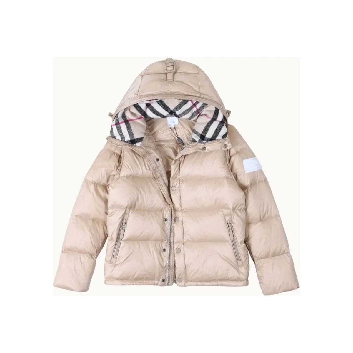 CHECKERED COAT BEIGE