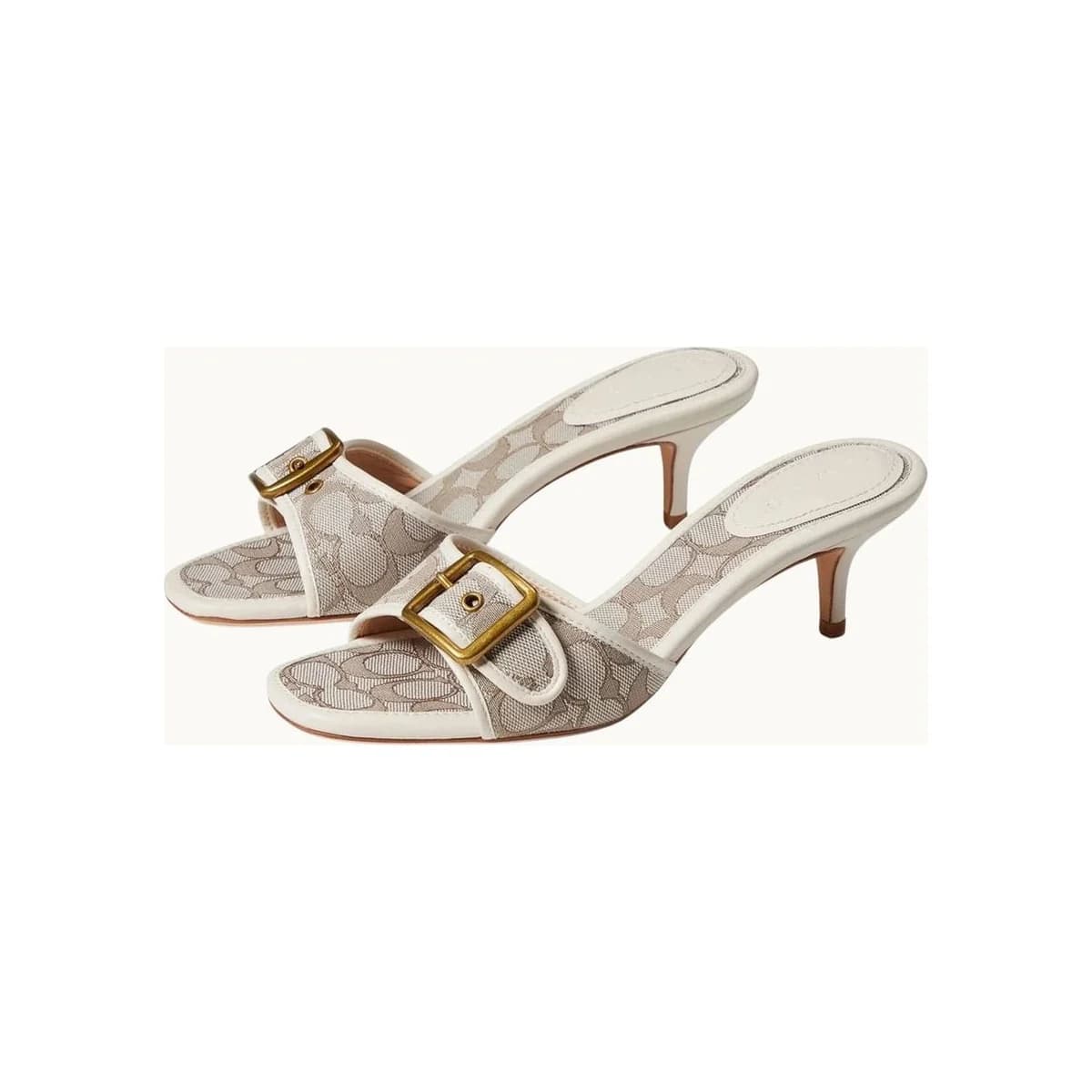 CO BEIGE KITTEN HEELS
