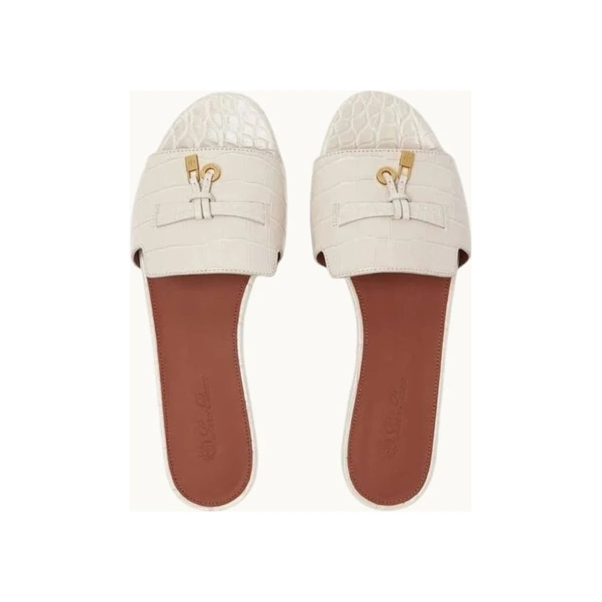 CROCO LOAFER SANDALS