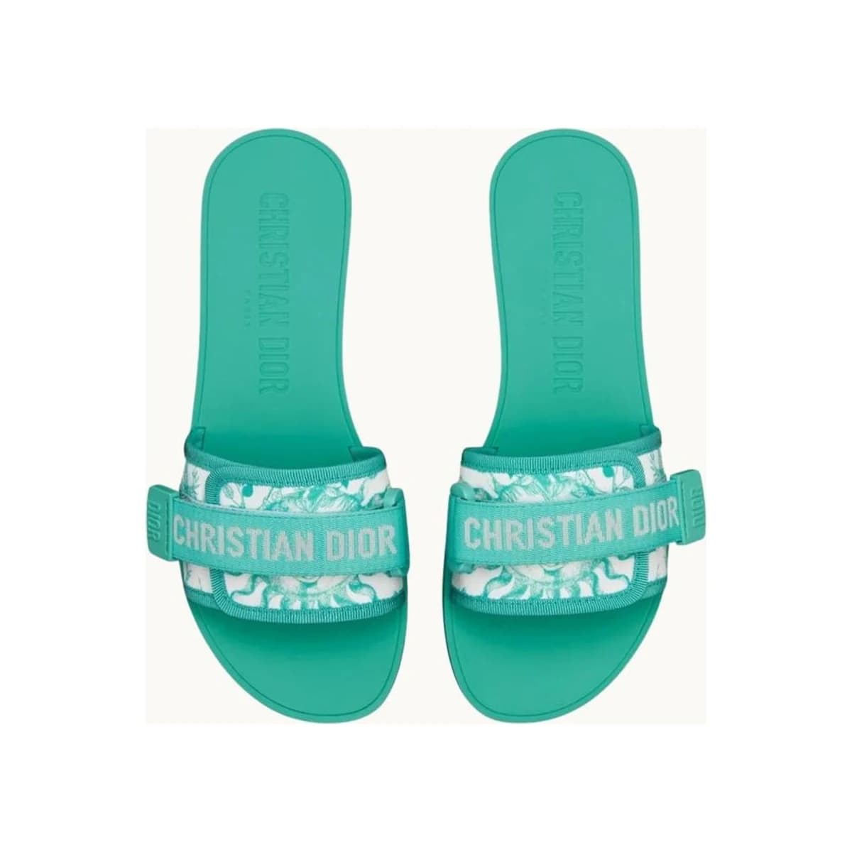 GIGI GREEN STRAP SANDALES