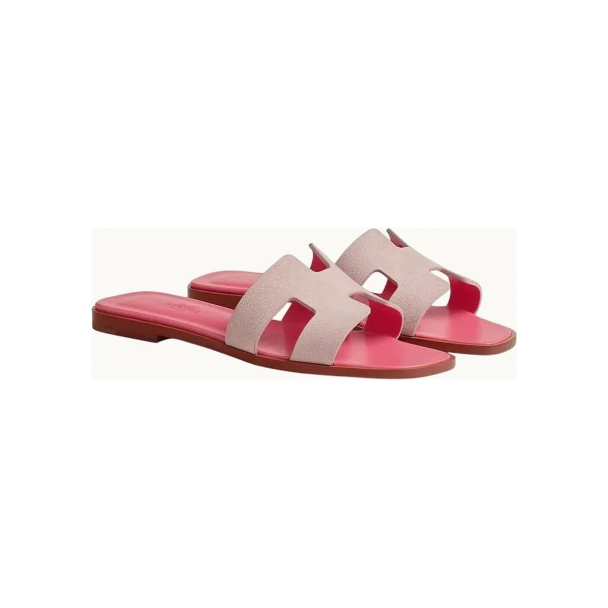 HÈR LIGHT PINK TWO TONE SANDALES
