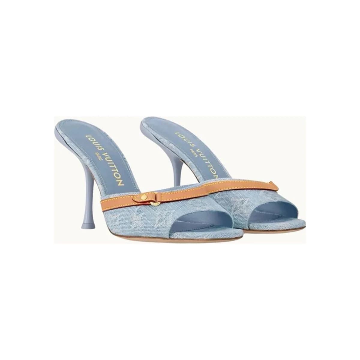 LIGHT BLUE DENIM HEELS