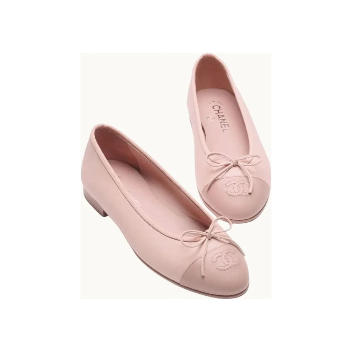 NEL PINK LEATHER BALLERINA’S