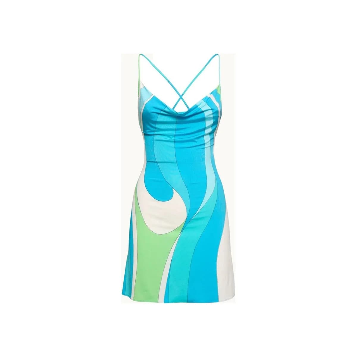 PUC AMILEE BLUE GREEN DRESS