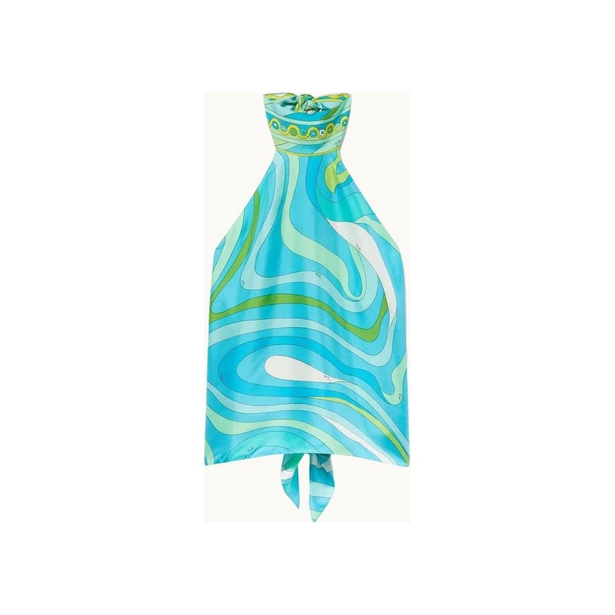 PUC CLARA BLUE GREEN TOP