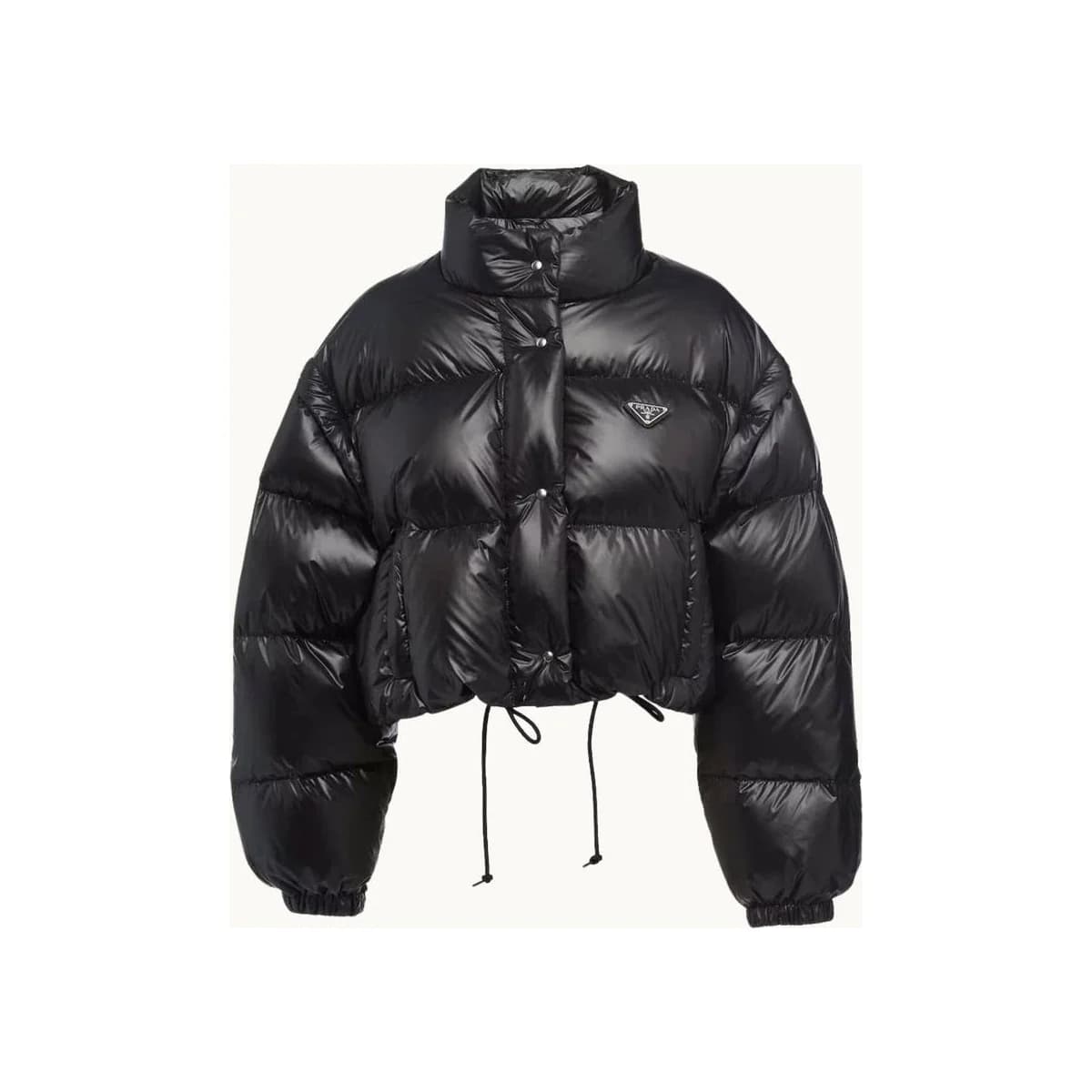 TRIANGLE SHINY JACKET BLACK