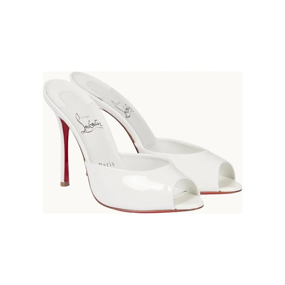 WHITE DOLLY MULES